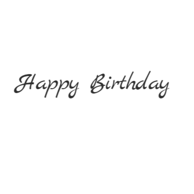 Happy Birthday艺术字在线编辑 烫金艺术字体下载 图片id 字笑